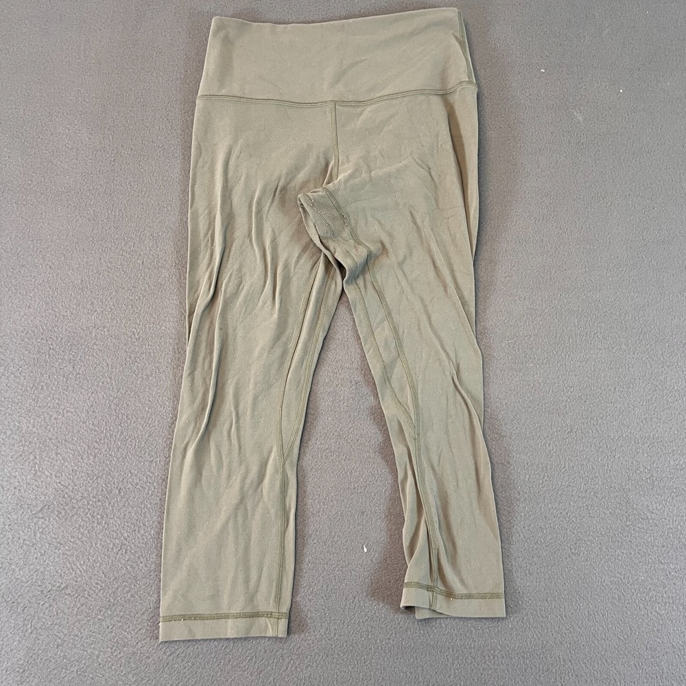 Lululemon Pants Women 8 Green Align Crop 20" Yoga Gym‎ Workout Leggings Running
